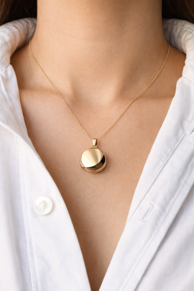 Madalyon Kolye Kapaklı Resim Çercevesi