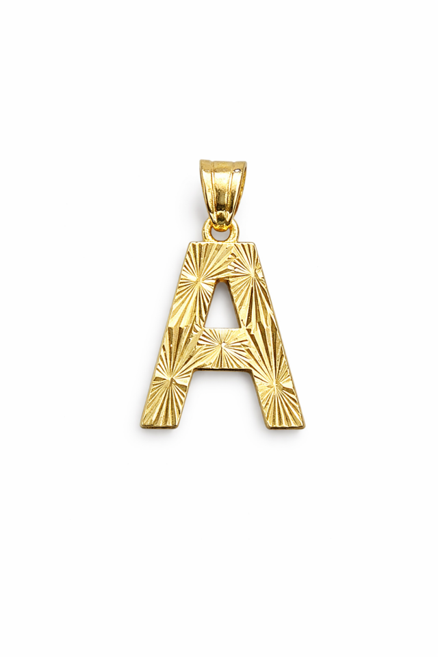14 Ayar Altın Harf Kolye Ucu – A Harfi