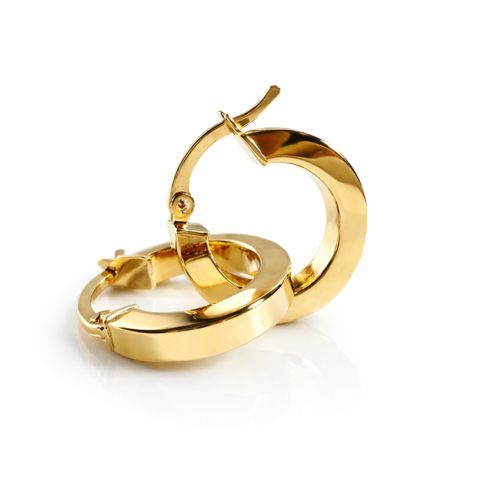 14 Ayar Altın Halka Küpe – Klasik ve Şık Tasarım