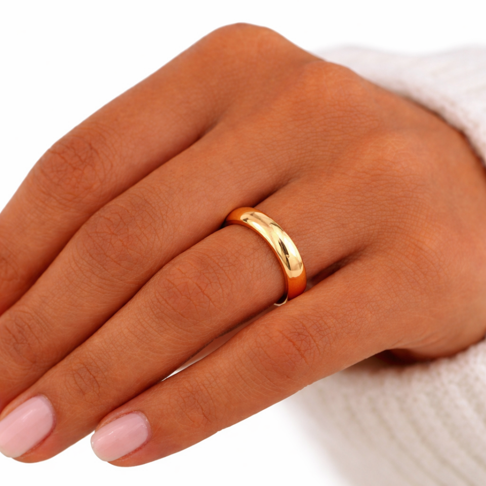 14 Ayar Altın Düz Alyans 5 mm – Klasik ve Şık Tasarım
