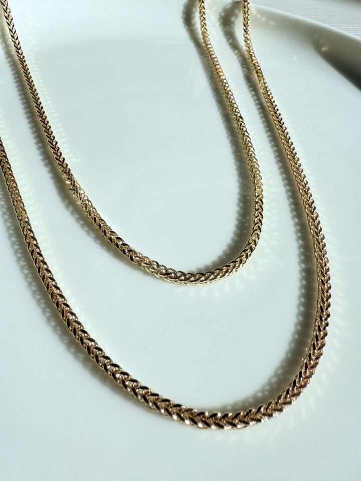 14 Ayar Altın Spiga Zincir Kolye – Zarif ve Şık Tasarım