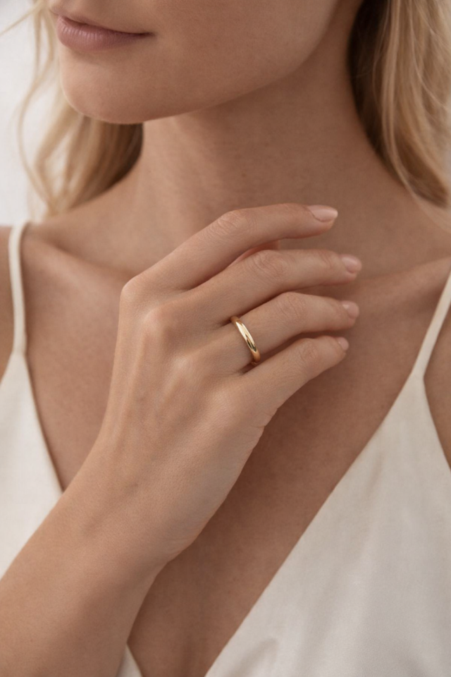 14 Ayar Altın 3 mm Alyans